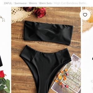 Zaful Black Bikini